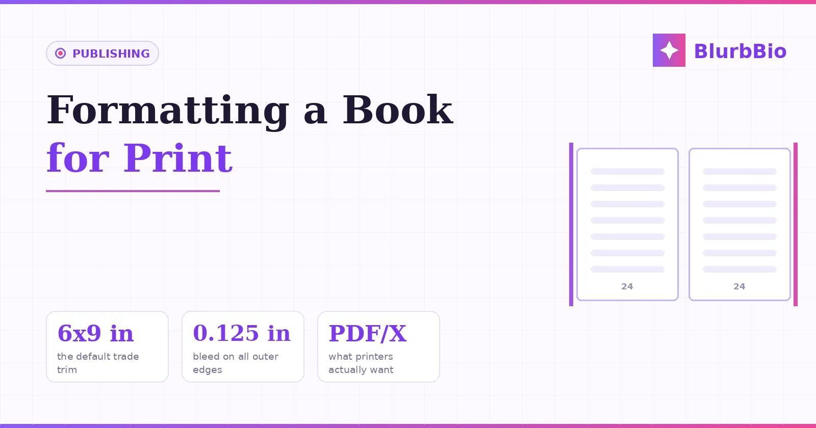 Book Formatting for Print: Trim, Bleed, Margins, and the PDF Printers Actually Accept