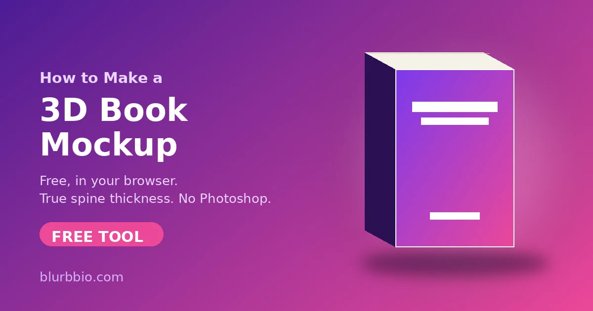 How to Make a 3D Book Mockup (Free, in Your Browser, No Photoshop)
