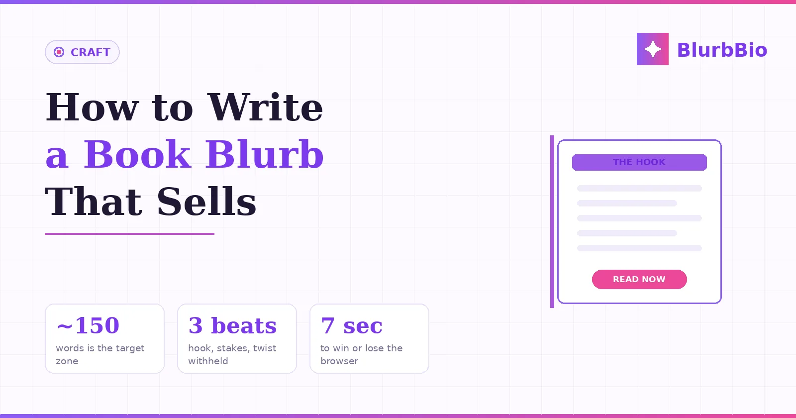 How to Write a Book Blurb That Sells (The Three-Beat Formula)