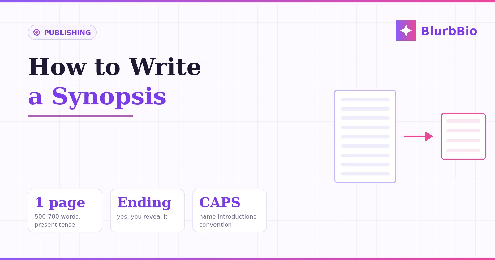 How to Write a Synopsis (Yes, You Reveal the Ending)